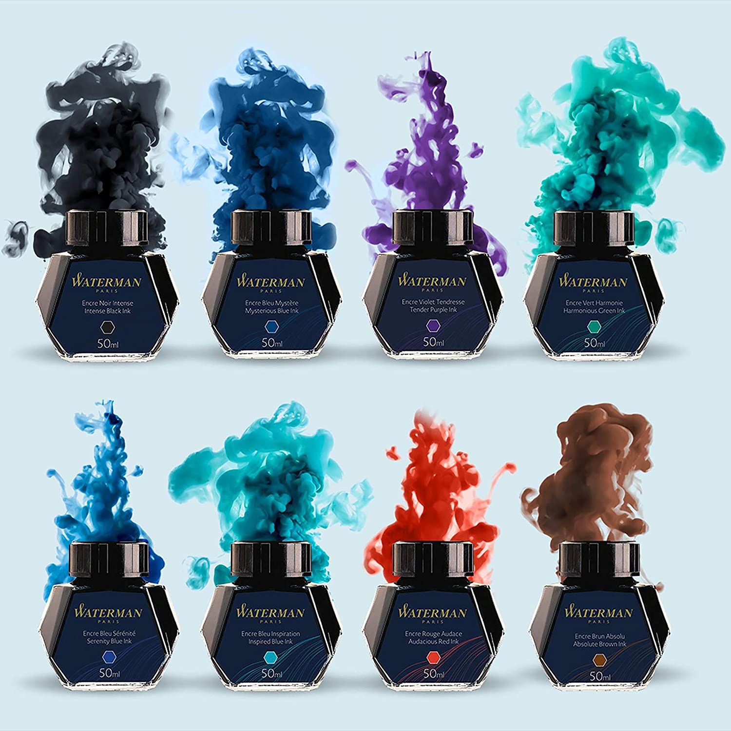 Waterman Fountain Pen Ink, Mysterious blue, 50 ml (Pack of 1) - Image 4