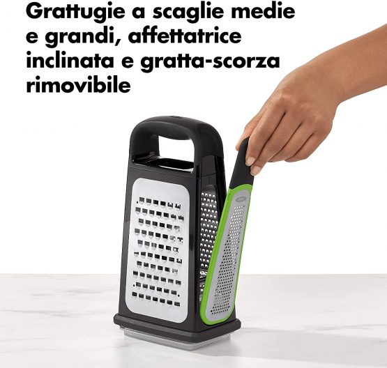 OXO 11231700 Good Grips Box Grater With Removable Zester, Black - Image 3