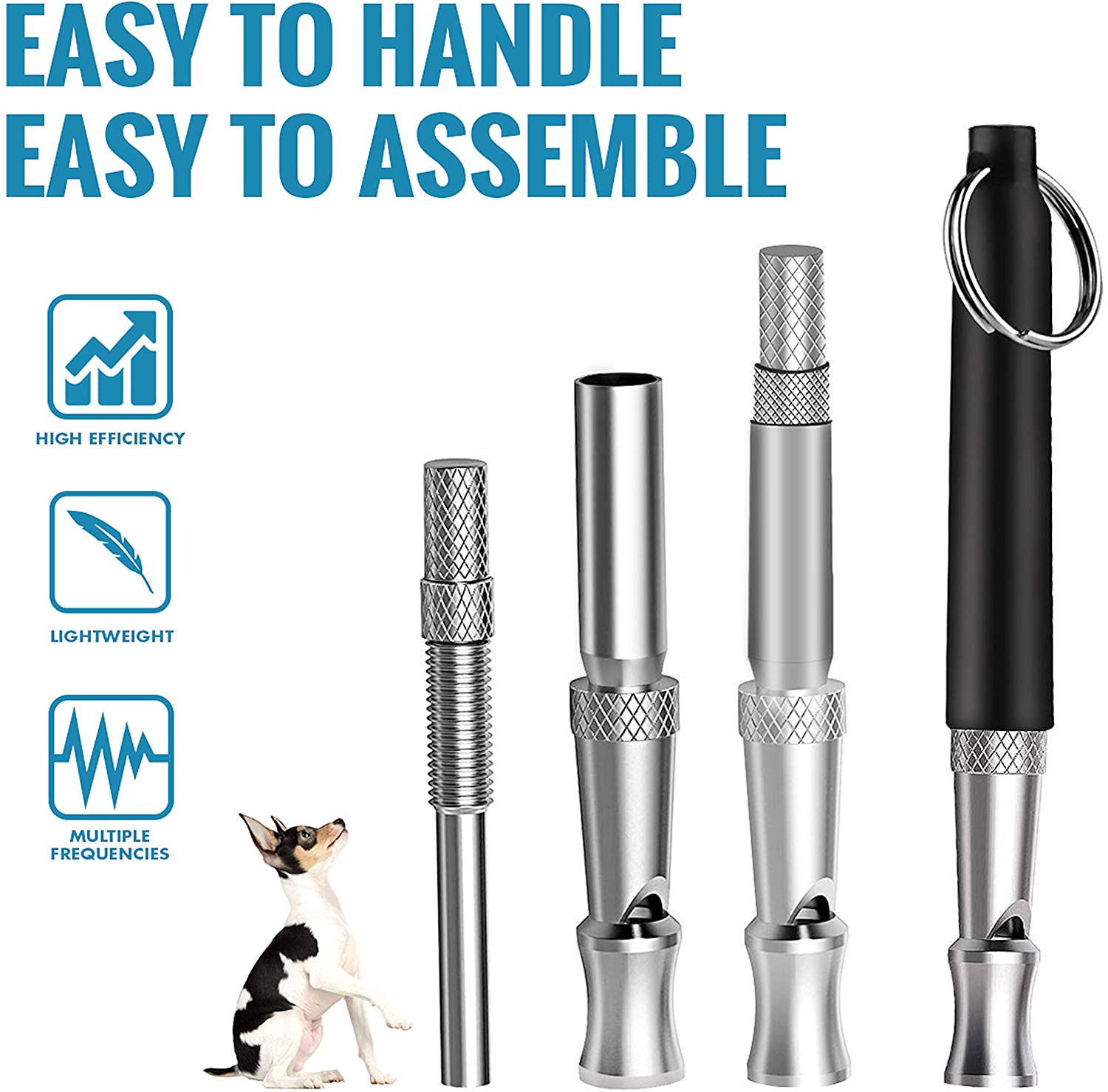 LUPO Dog Training Whistle - Dog Whistle for Recall, Black - Image 3