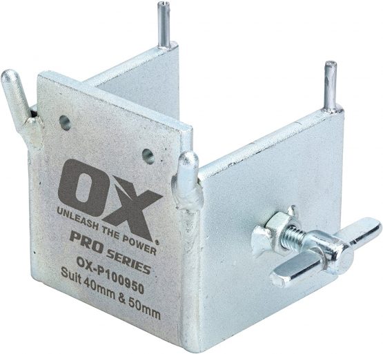 OX OX-P100950, Pro Dori Block - Zinc Plated Solid Steel Dori Block - Brick Profile Tool, Silver