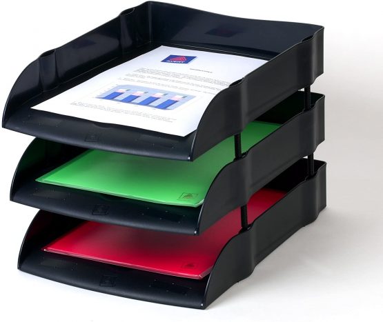 Avery DR100BLK DTR Eco Single Letter Tray/Intray, 270 x 60 x 360 mm - Black - Image 3
