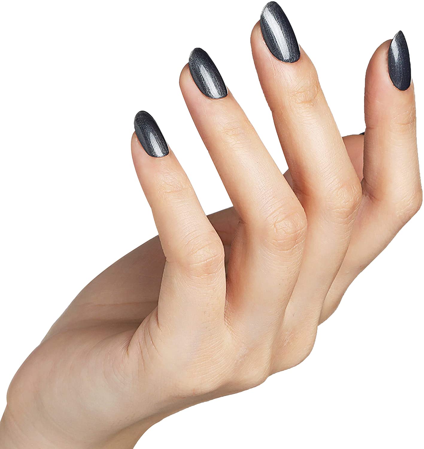 Bluesky Gel Nail Polish, Shiny Asphalt A022, Dark Grey, Glitter, Long Lasting, Chip Resistant, 10 ml (Requires Drying Under UV LED Lamp) - Image 2