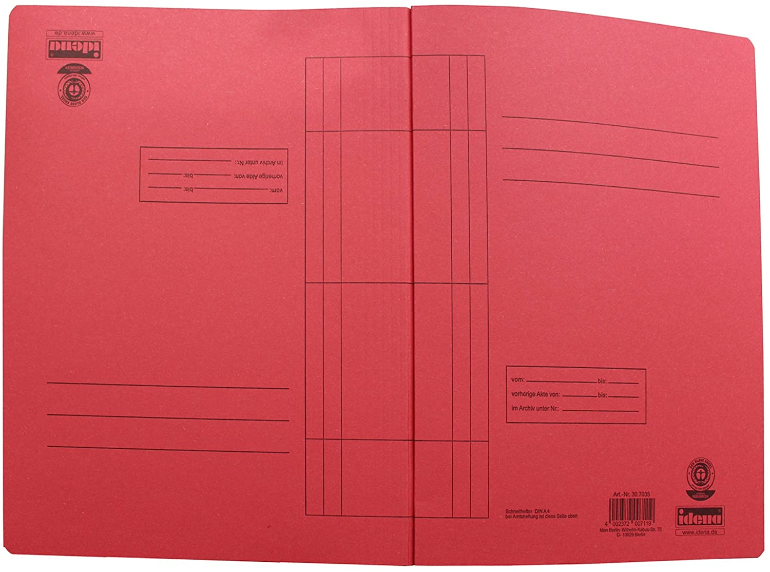 Idena Box File Folder A4 Assorted Pack of 25, assorted colours, DIN A4 - Image 3