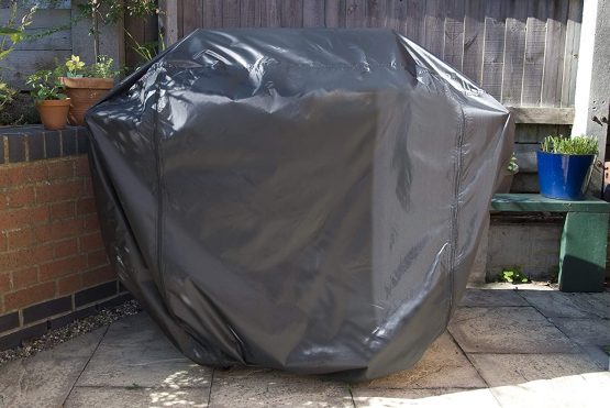 Speedwellstar Extra Large Waterproof BBQ Cover 200 x 139 cm WxH Barbecue Breathable Quality Fitted Protection Dual Hood - Image 4