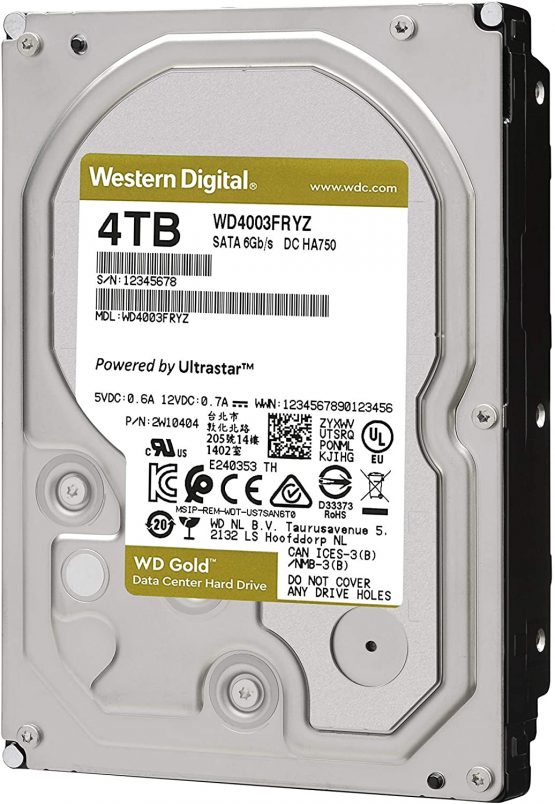 Western Digital HDD Gold 4 TB SATA 256 MB 3.5 Inch - Image 3