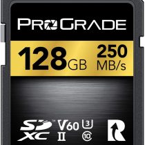 SD UHS-II 128GB Card V60 –Up to 130MB/s Write Speed and 250 MB/s Read Speed | For Professional Vloggers, Filmmakers, Photographers & Content Curators – By Prograde Digital