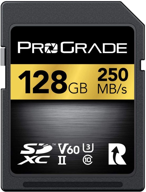 SD UHS-II 128GB Card V60 –Up to 130MB/s Write Speed and 250 MB/s Read Speed | For Professional Vloggers, Filmmakers, Photographers & Content Curators – By Prograde Digital