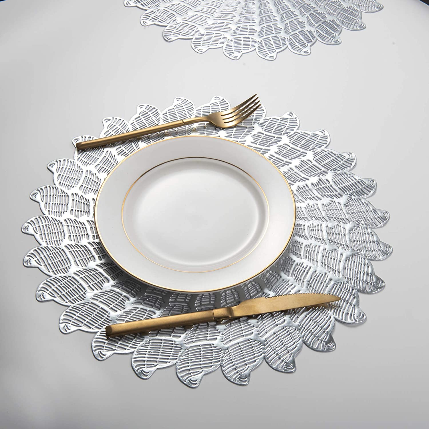 Round Silver Table Placemats at Wanda Ong blog