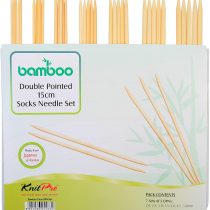 KnitPro 22544 Set of Sock-Knitting Needles Bamboo 15 cm