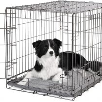 Dogit 2 Door Wire Cage/Home, Black, 77 x 48 x 54.4 cm
