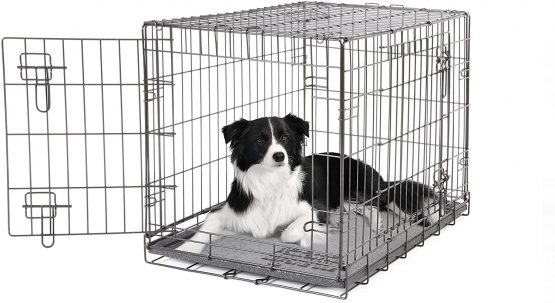 Dogit 2 Door Wire Cage/Home, Black, 77 x 48 x 54.4 cm