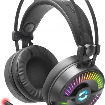 Speedlink Quyre RGB 7.1 Gaming Headset - Gaming Headset with 7.1 Surround Sound (Customizable Sound - RGB Lighting with 16.7 Million Colours - 20Hz - 100kHz for PC/Notebook/Laptop Black