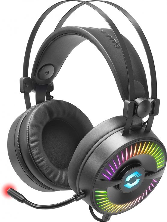 Speedlink Quyre RGB 7.1 Gaming Headset - Gaming Headset with 7.1 Surround Sound (Customizable Sound - RGB Lighting with 16.7 Million Colours - 20Hz - 100kHz for PC/Notebook/Laptop Black