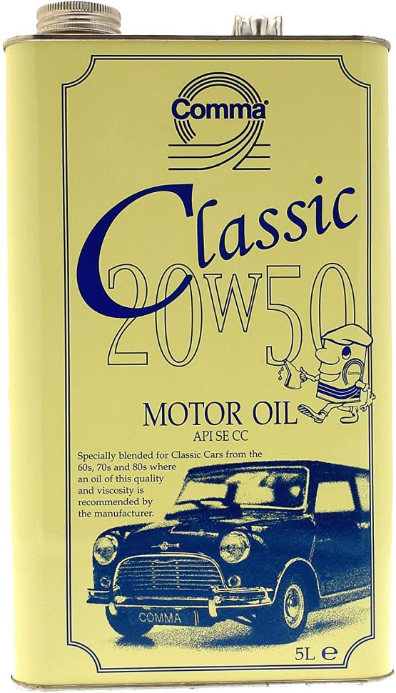 Comma CLA20505L 5L 20W/50 Classic Motor Oil - Yellow