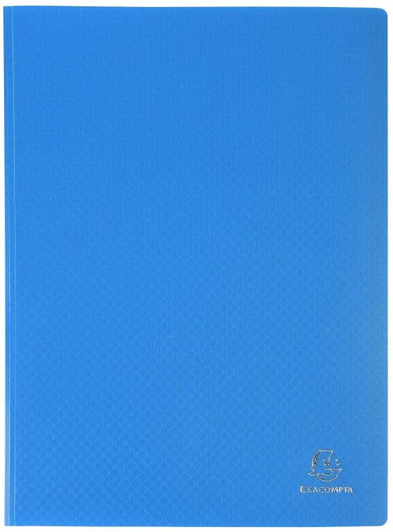 Exacompta Semi-rigid PP Display Book A4 20 Pockets Blue - Image 3
