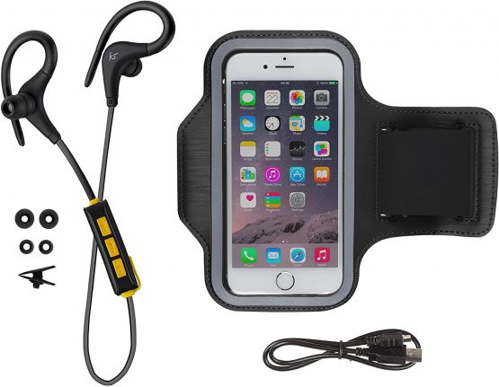 KitSound Race Earphones and Armband Sports Kit - Black