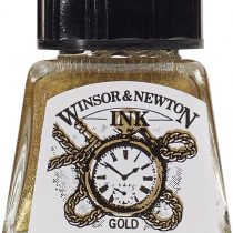 Winsor & Newton 14ml Drawing Ink Bottle - Gold