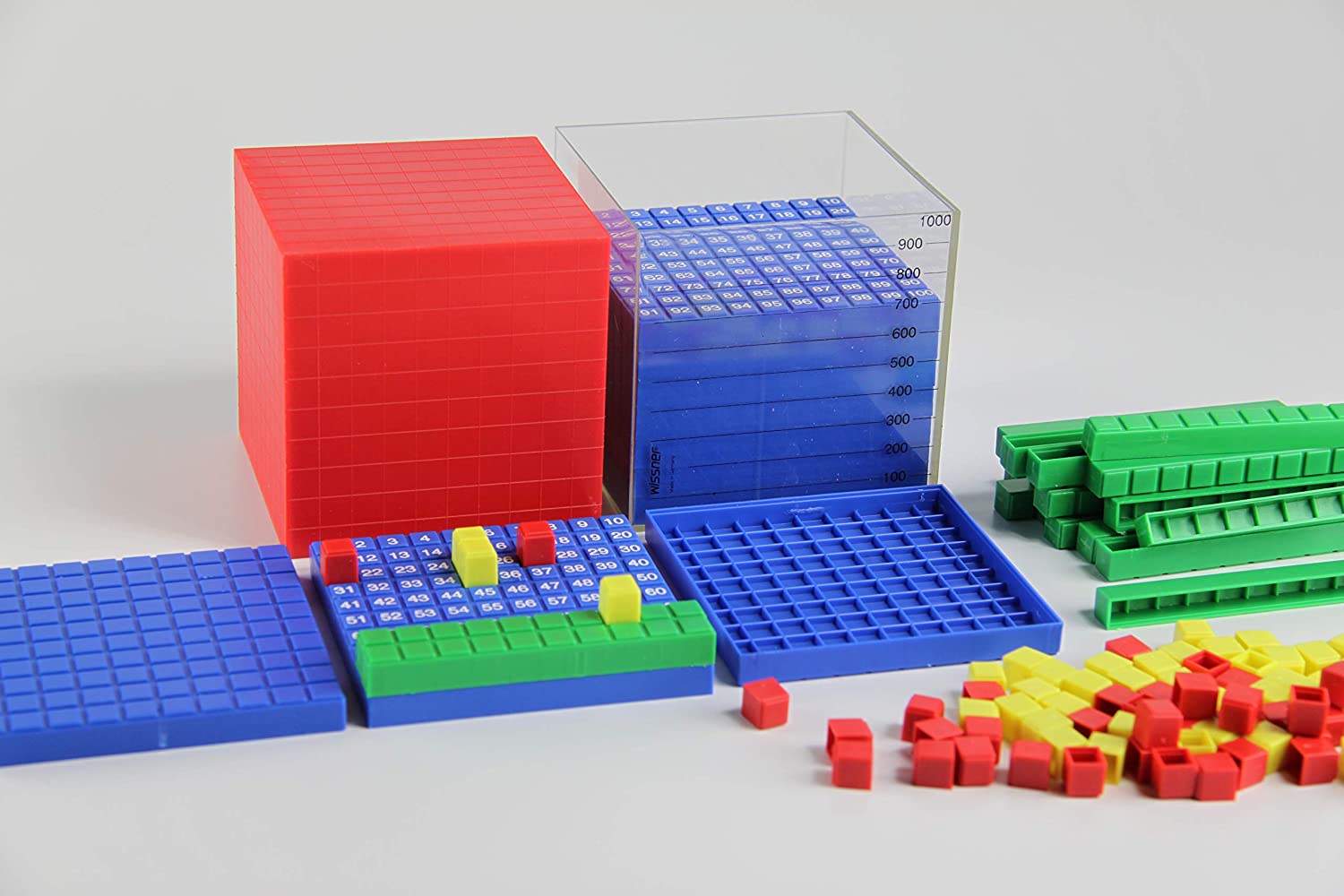 Wissner Aktiv Lernen WISSNER® Aktiv Lernen - Kit De Calcul, Décimal, 121 Pièces - RE-Plastic
