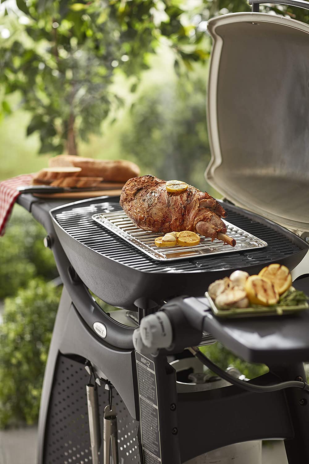 Weber Roast Rack, Large (37 x 23cm), made of Stainless Steel, for indirect Grilling fits Q Series - Image 3