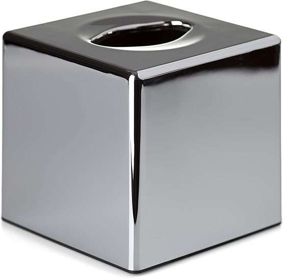 Box Tissue Dispenser | Square | Chrome Finish
