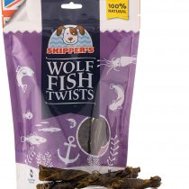 SKIPPER'S Premium Wolf Fish Skin Twists 250gm - Handmade & Gently Air-Dried - Healthy & Highly Nutritious Dog Dental Sticks Long Lasting - Rich in Omega 3 & 6 Oils Dog Chews