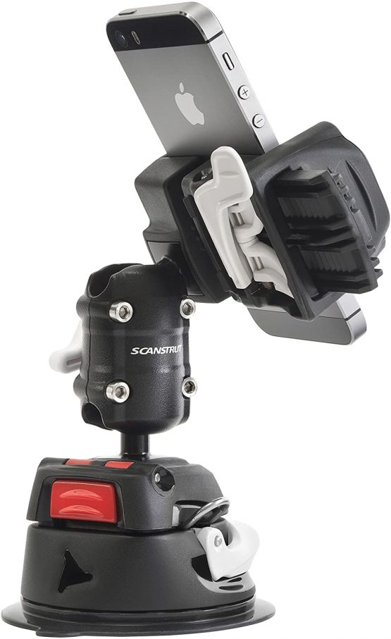 ROKK Mini Suction Cup Phone Starter Kit, Black/Red/White, One Size