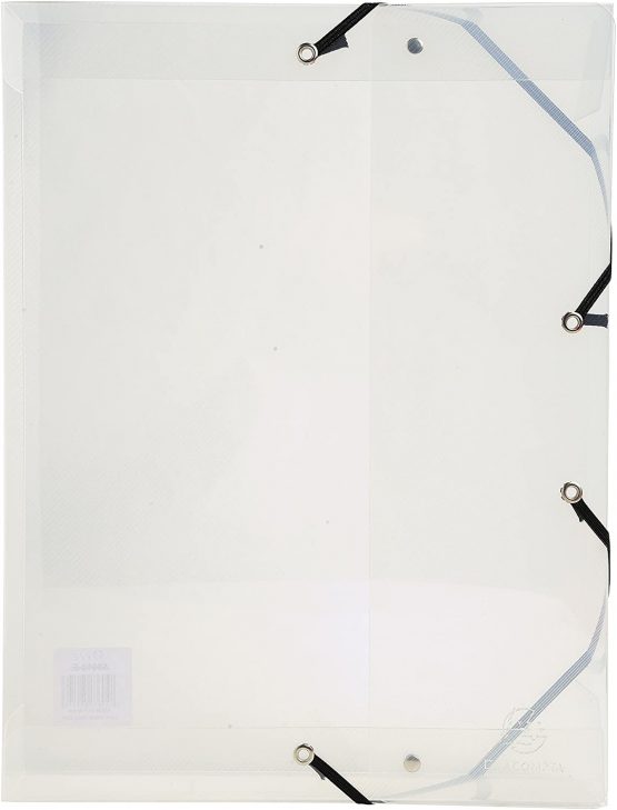 Exacompta Crystal PP Filing Box, A4, 60 mm spine, A4 - Clear