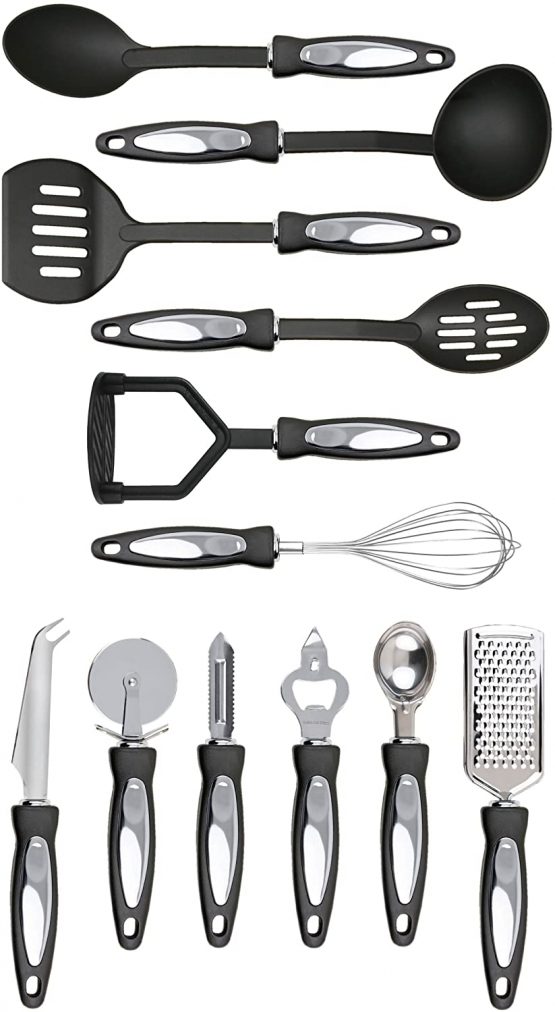 Premier Housewares Stainless Steel Tool Set, 12-Pieces