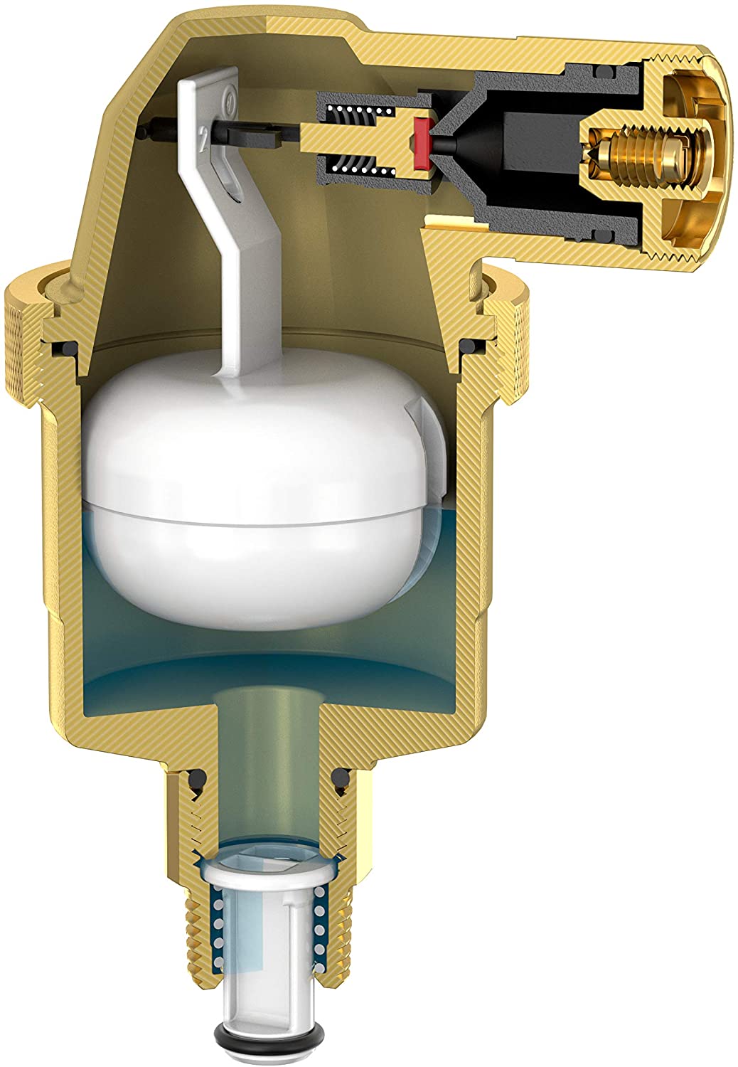 Flamco Flexvent Top 28515 Automatic Bleed Valve Rp1/2 Inch, Brass - Image 2