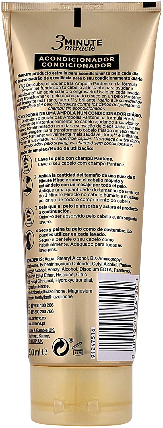 Pantene Pro-V 3MM Soft & Smooth Conditioner, 200 ml, white, 200 ml (Pack of 1) - Image 2