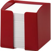 Durable Trend Note Box with 800 White Paper Notes - Opaque Red