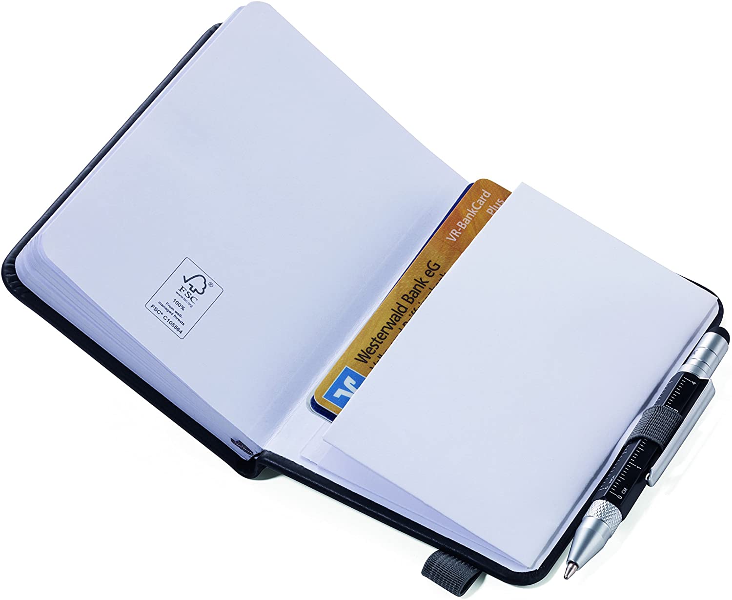 TROIKA NPP25/DB Blue A7 Writing Pad with 128 Sheets, dark blue, for purse - Image 3