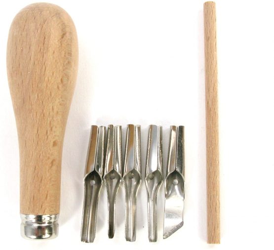 Abig Lino Cutting Set - Wooden, QAQLCS (Packaging may vary) - Image 4