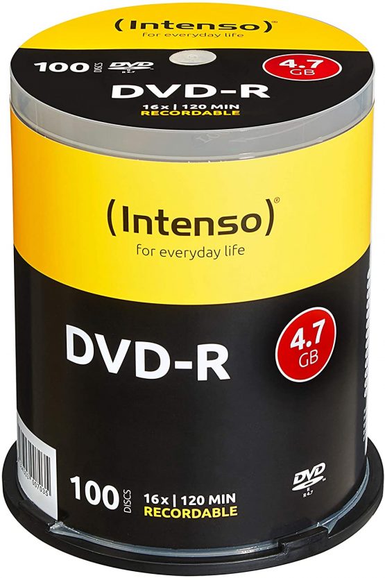 Intenso 4101156 DVD-R 16x 100 Pack Cakebox