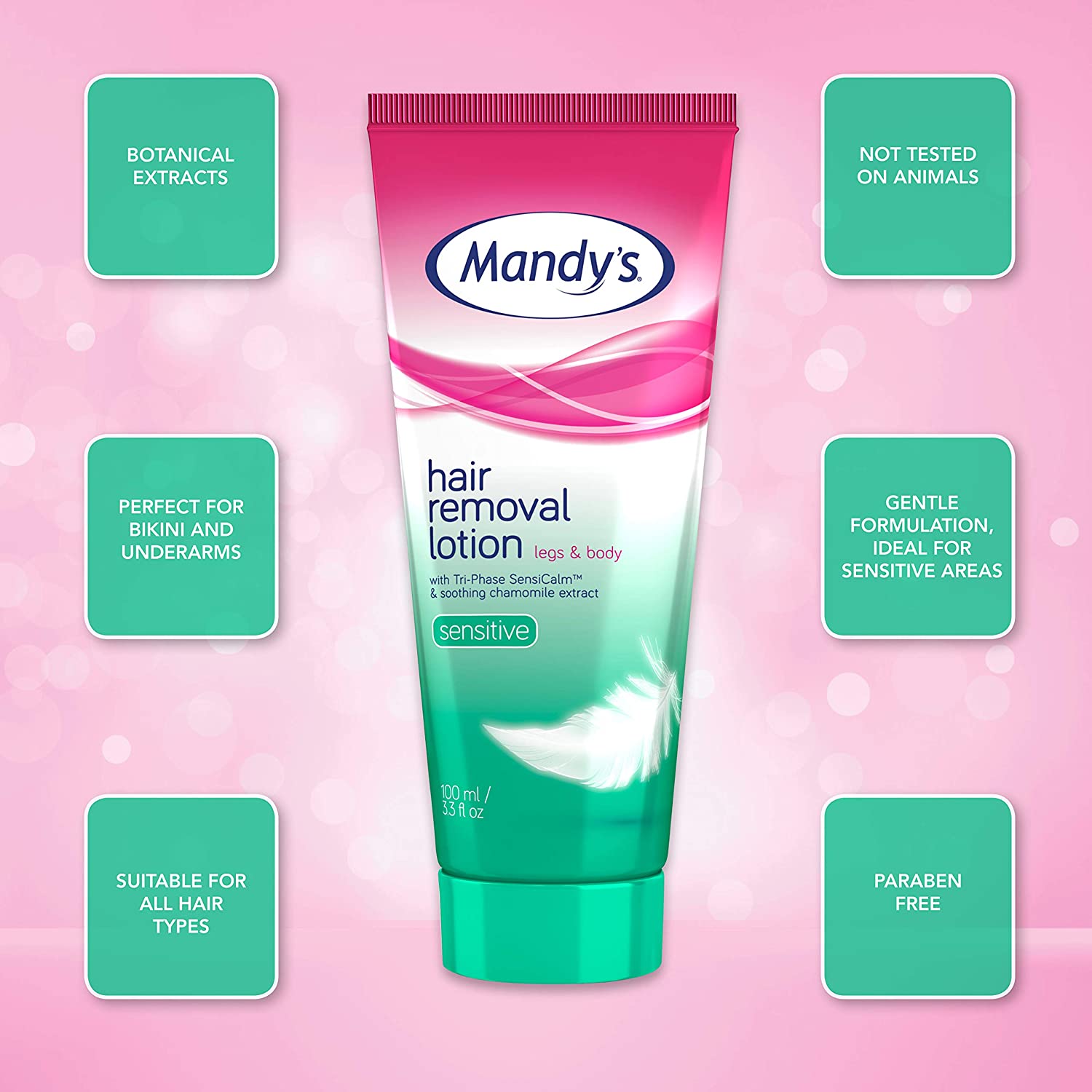 Mandy's Hair Removal Lotion Sensitive 100 ml - Image 3