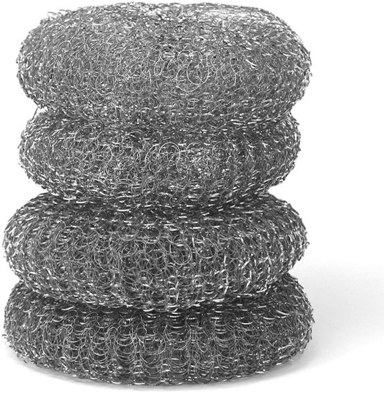 COM-FOUR® 16x Pot Cleaner - Steel Wool - Sponge - Cleaning Wool - Scouring Sponge for Cleaning - Oven Cleaning Brush Wire - Magic easer Sponge (16 Pieces of Metal Cleaner) - Image 4