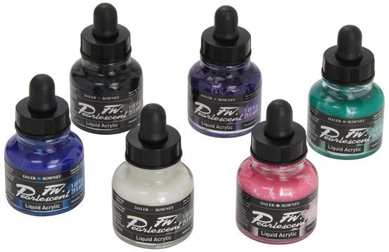 Daler Rowney DR603200006 Fw Ink Pearlescent Effect, JDAFWPE6 - Image 2