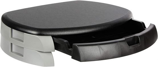 Q-Connect Stand/Drawer for Monitor/Printer - Black - Image 3