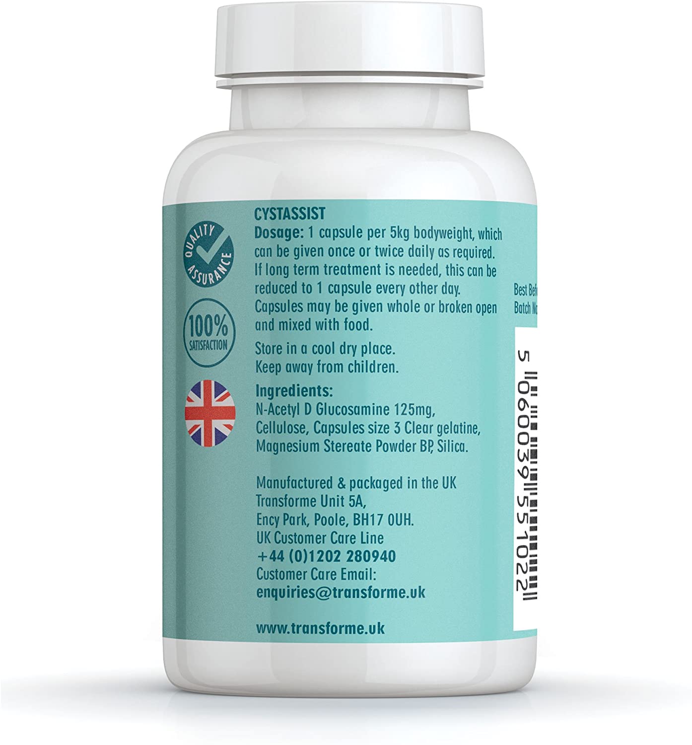 Transforme Cat Cystitis Care, Feline Urinary Tract Food Supplement