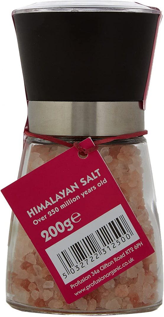 Profusion Himalayan Rose Pink Salt Round Mill - Coarse 200g - Image 2