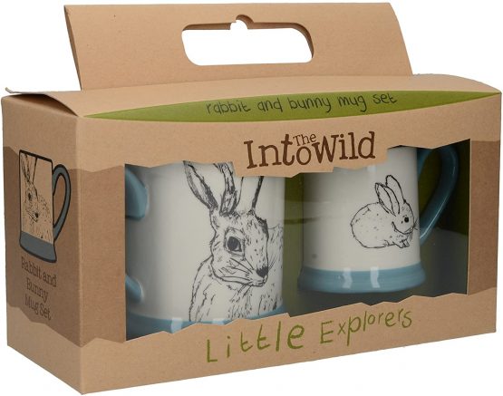 Creative Tops 5226227 Into the Wild 'Little Explorers' Parent and Child Ceramic Printed Mugs - 'Hare and Bunny' (Set of 2), 23 x 9 x 12 cm - Image 2