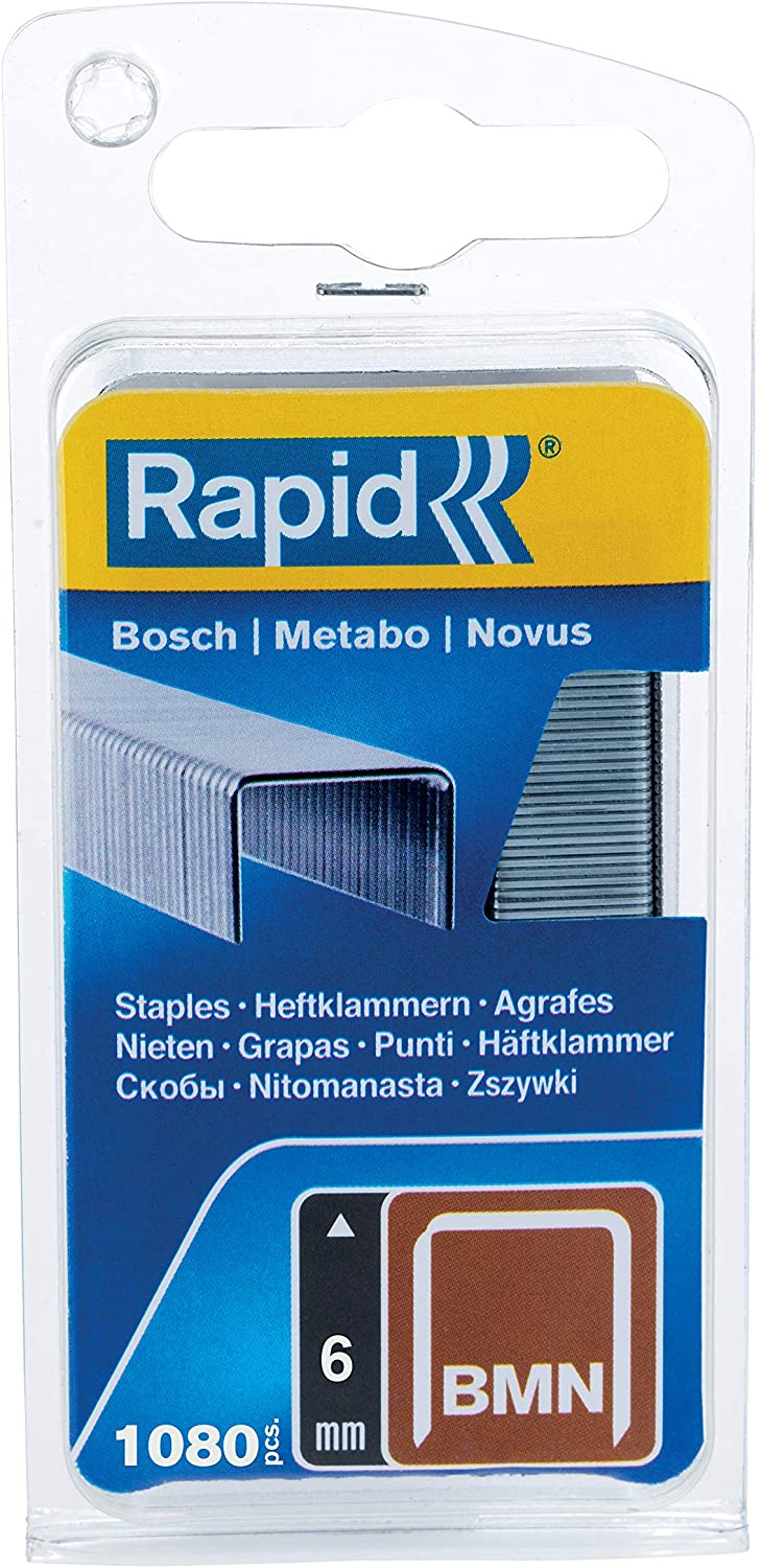 Rapid High Performance BMN Staples, Leg Length: 6 mm, 40109555 - 1080 Pieces, Silver