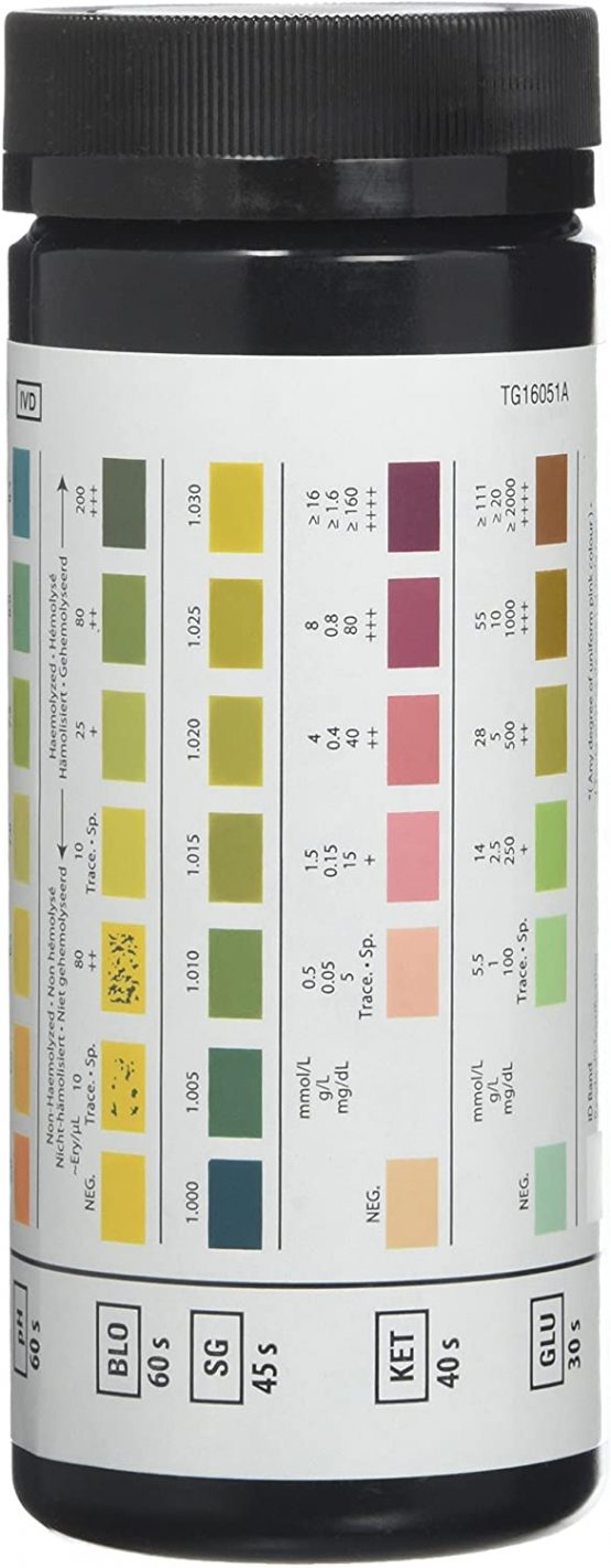 Siemens Multistix 8 SG Urine Reagent Test Strips - 100/BOX - Image 3