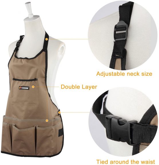 Discoball Oxford Cloth Garden Apron Thickening Garden Tools Belt Multifunction Waterproof Wear-resistant for Women Men - Image 2