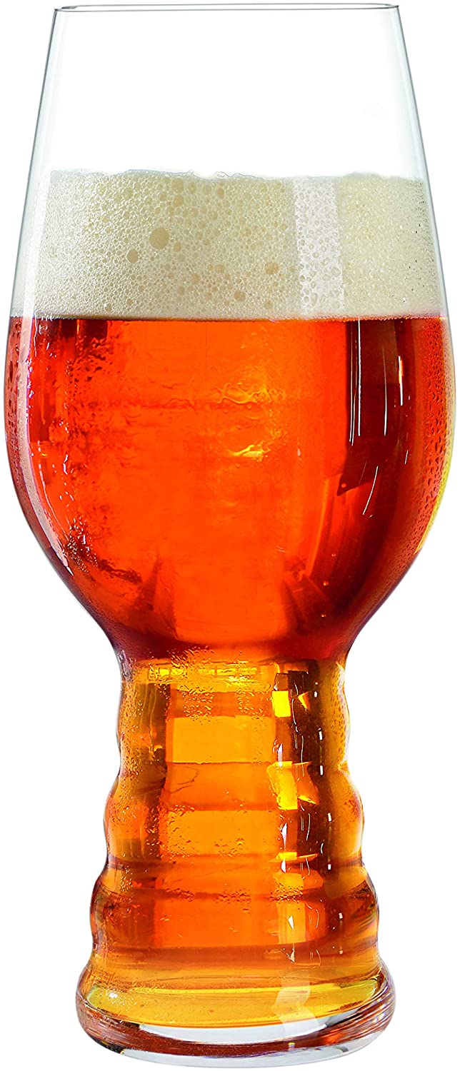 Spiegelau Craft Beer Glasses, IPA (India Pale Ale), Set of 2, Crystal, 540 ml, 4992662, Transparent, 2 Count (Pack of 1)