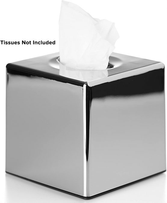 Box Tissue Dispenser | Square | Chrome Finish - Image 2