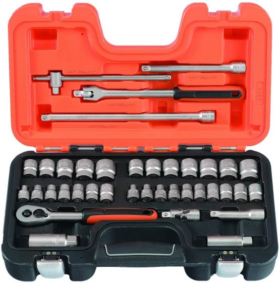 Bahco S380 Socket Set, Metric 3/8" Drive, 38 Pieces