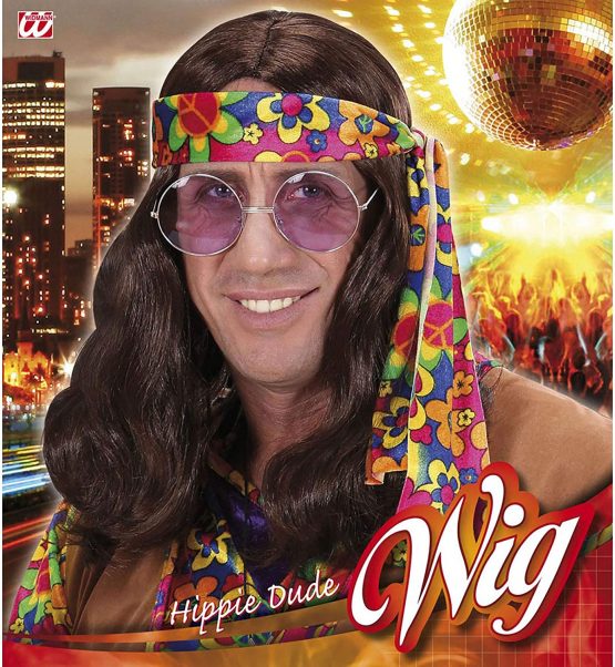 Lennon In Polybag - Brown Wig for Hair Accessory Fancy Dress - Image 2