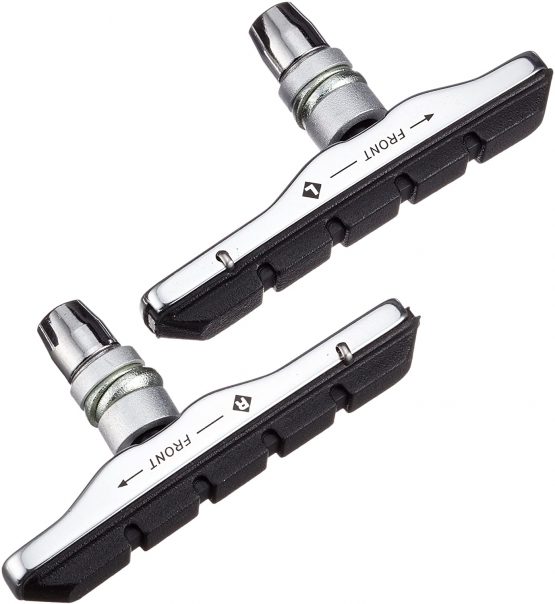XLC Cartridge V-Brake Brake shoes BS V02 72 mm Set of 4 Black/Silver, 2500383500