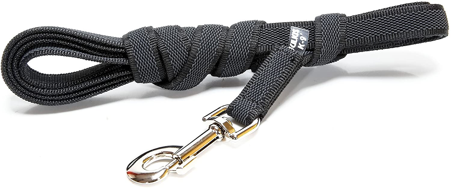 Color & Gray Super-Grip Leash with Handle, 14 mm x 3 m, Black-Gray